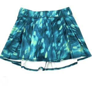 All in Motion Girls Size XL 14/16 Blue Green Pull-On Knit Performance Skort